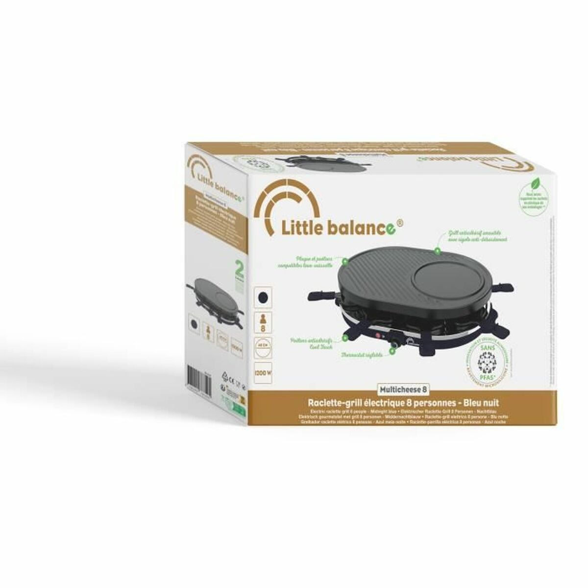 Grillplatta Little Balance Multi cheese Blå finns hos Aktivcamping