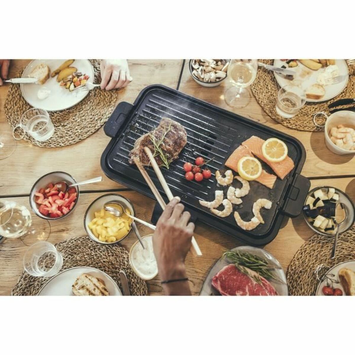 Grillplatta Severin PG 8564 Svart 2300 W finns hos Aktivcamping