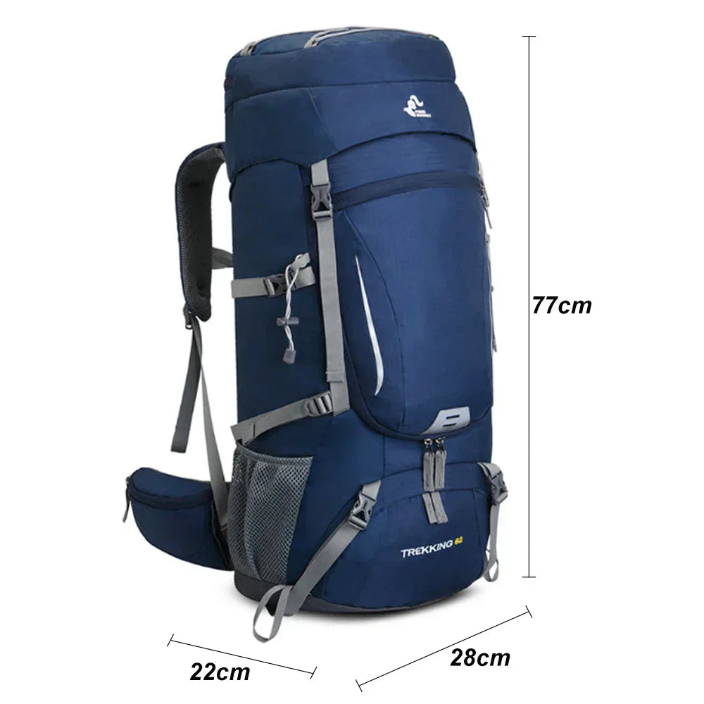 Vandringsryggsäck Stor 60L för Klättring och Camping