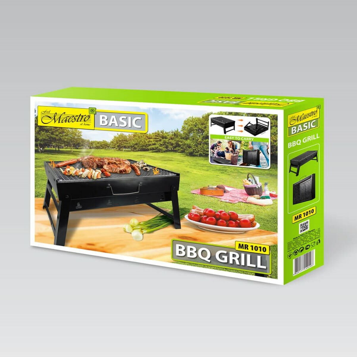 Hopfällbar Kolgrill Feel Maestro MR-1010 Svart Metall - finns hos Aktivcamping