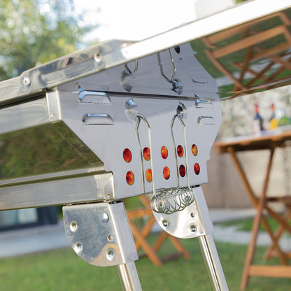 Hopfällbar Kolgrill i Rostfritt Stål ExelQ InnovaGoods finns hos Aktivcamping