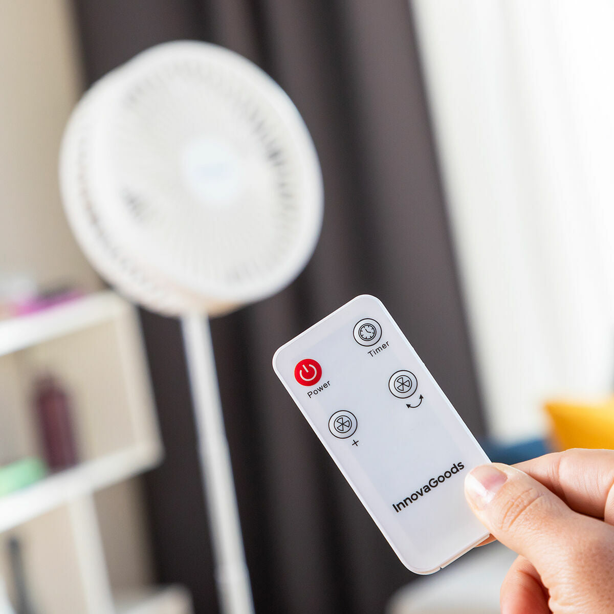 Hopfällbar Laddningsbar Fläkt 3-i-1 Fandle InnovaGoods Ø7,7'' 7200 mAh finns hos Aktivcamping