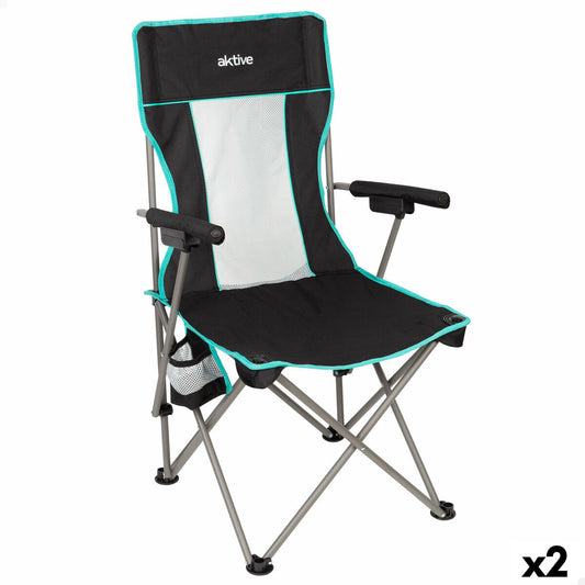 Hopfällbar Stol Aktive 48 X 102 X 48 CM (2 antal) finns hos Aktivcamping