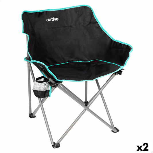 Hopfällbar Stol Aktive 50 X 74 X 47 CM (2 antal) finns hos Aktivcamping