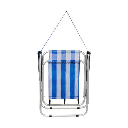 Hopfällbar Stol Colorbaby Sjöman Vit Marinblå 44 x 45 x 76 cm finns hos Aktivcamping