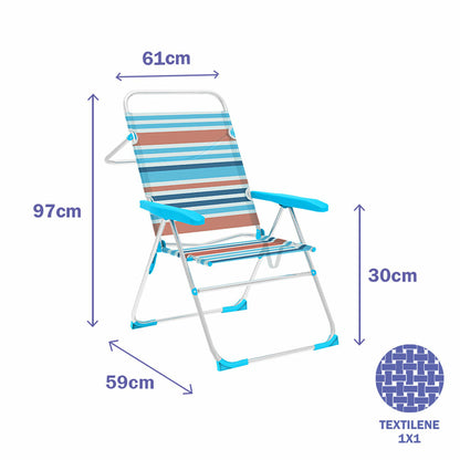 Hopfällbar Stol Marbueno Multicolour 61 x 97 x 56 cm - finns hos Aktivcamping