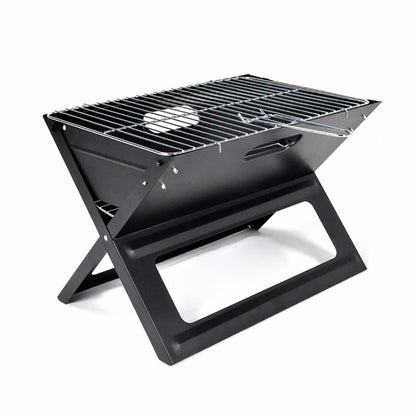 Hopfällbar bärbar kolgrill för användning med träkol X-formad 45 x 30 x 35 cm Järn finns hos Aktivcamping