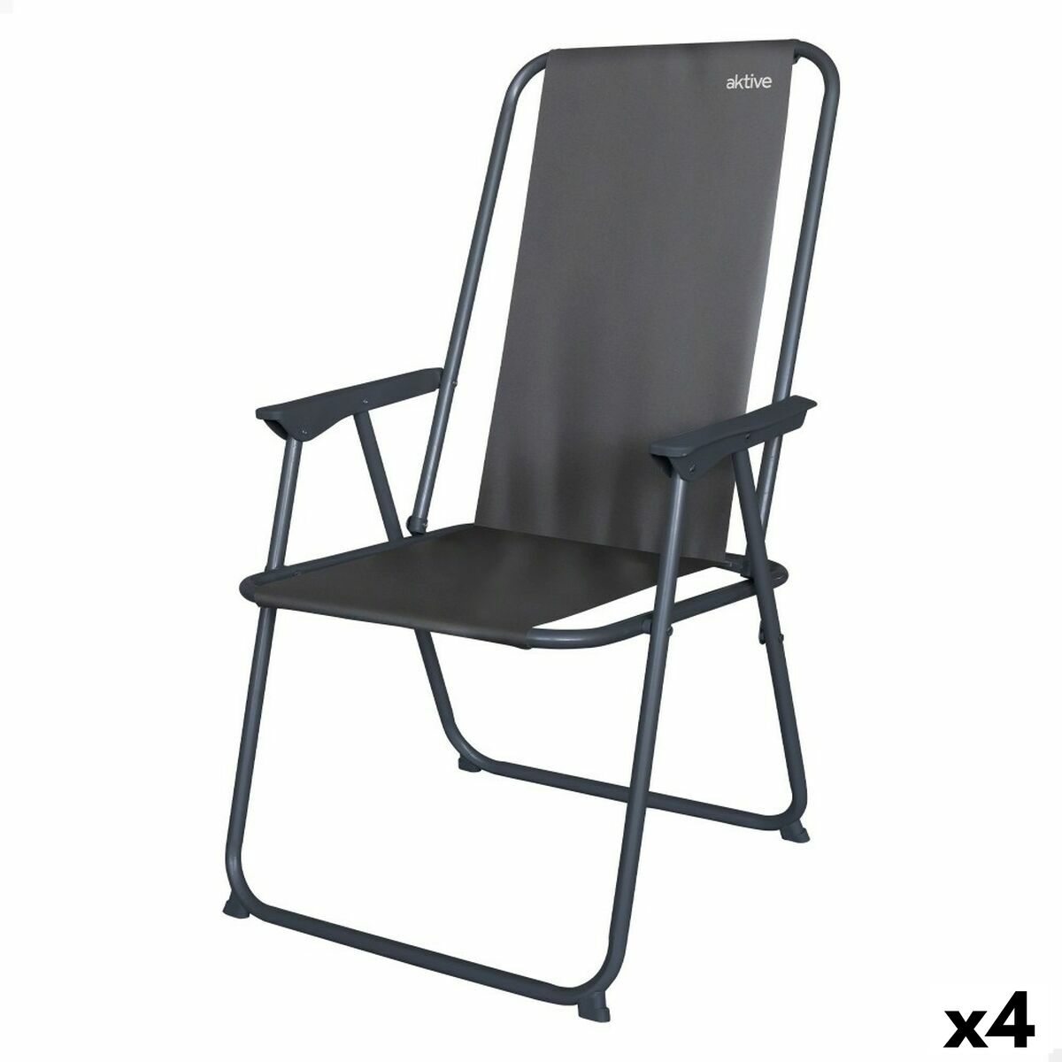 Hopfällbar campingstol Aktive 44 x 88 x 44 cm (4 antal) finns hos Aktivcamping