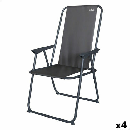 Hopfällbar campingstol Aktive 44 x 88 x 44 cm (4 antal) finns hos Aktivcamping
