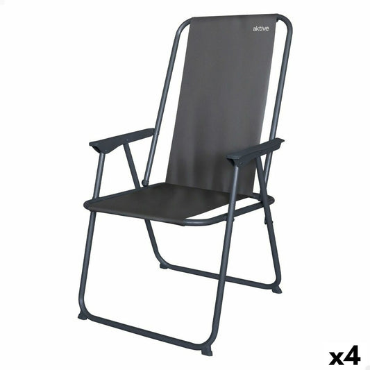 Hopfällbar campingstol Aktive 44 x 88 x 44 cm (4 antal) finns hos Aktivcamping