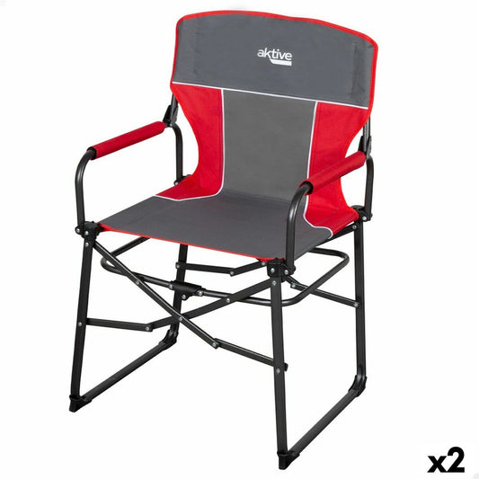 Hopfällbar campingstol Aktive 54 x 92 x 49 cm (2 antal) finns hos Aktivcamping