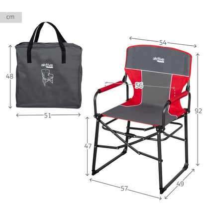 Hopfällbar campingstol Aktive 54 x 92 x 49 cm (2 antal) finns hos Aktivcamping