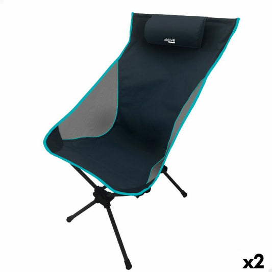 Hopfällbar campingstol Aktive 61 x 99 x 55 cm (2 antal) finns hos Aktivcamping