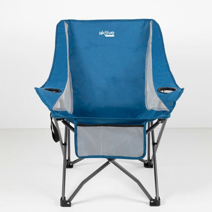 Hopfällbar campingstol Aktive Blå 48 x 86 x 50 cm (2 antal) finns hos Aktivcamping