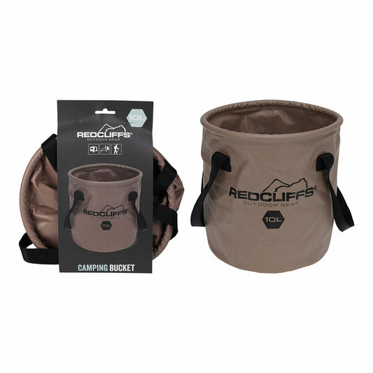 Hopfällbar hink Lifetime Brun 10 L Ø 24 cm finns hos Aktivcamping