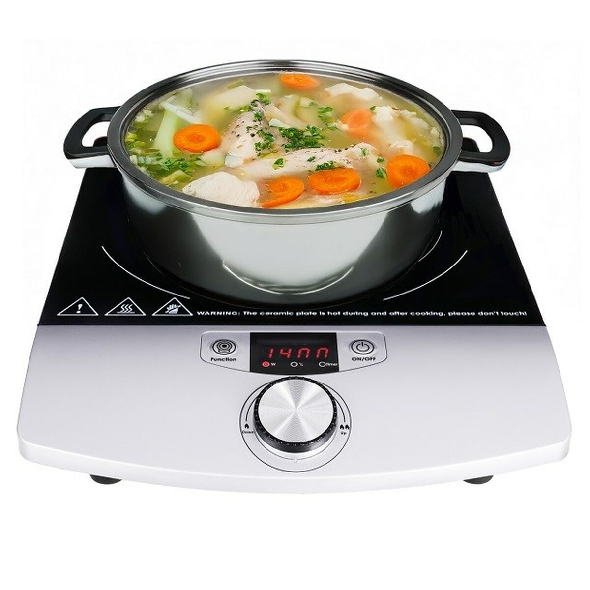 Induktionshäll Adler CR 6515 28 cm - finns hos Aktivcamping