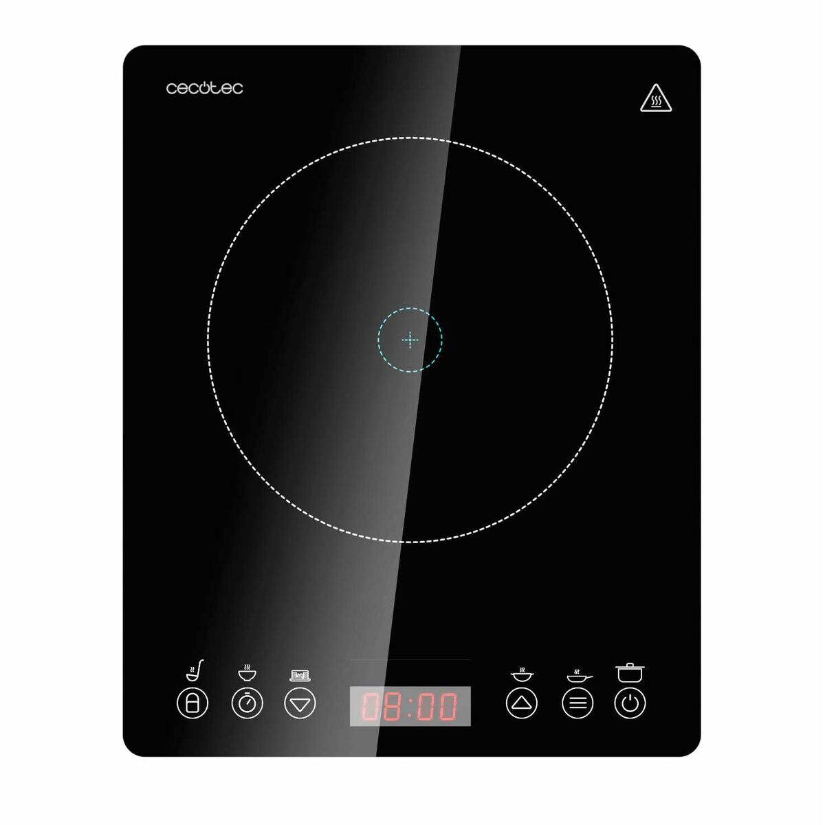 Induktionshäll Cecotec Full Magma Slim 2000 W Svart - finns hos Aktivcamping