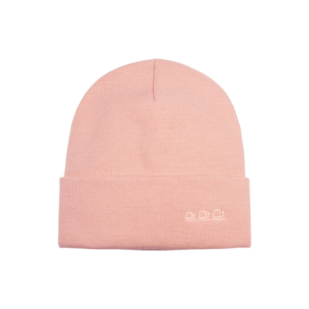 ORTLES Unisex Stickad Mössa Made in Italy Antique Pink Varm Komfort finns hos Aktivcamping