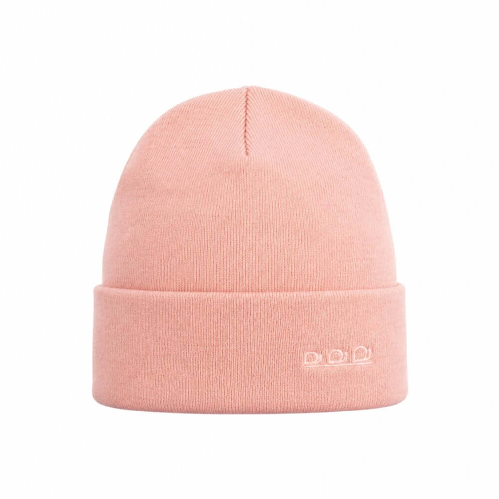 ORTLES Unisex Stickad Mössa Made in Italy Antique Pink Varm Komfort finns hos Aktivcamping