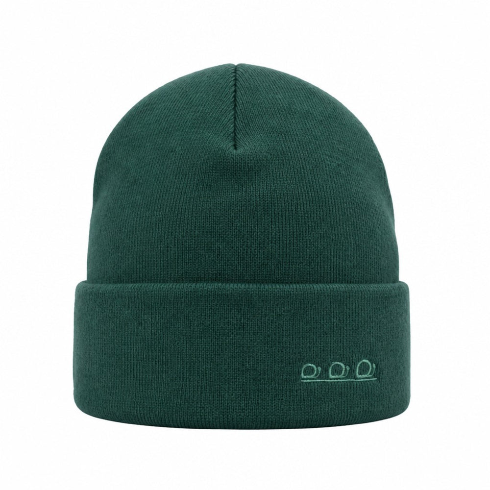 ORTLES Unisex Mössa Tubstickad Teal Made in Italy Varm Komfort