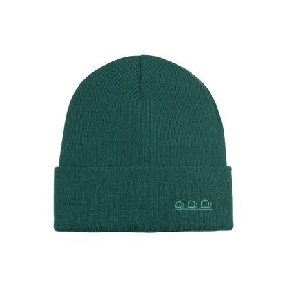 ORTLES Unisex Mössa Tubstickad Teal Made in Italy Varm Komfort