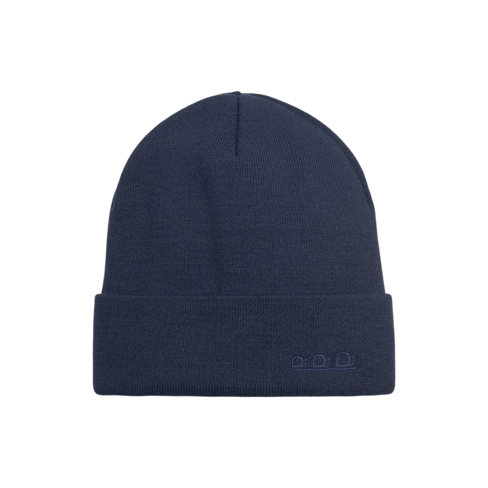 ORTLES Unisex Stickad Mössa Midnight Blue Made in Italy K5001CX