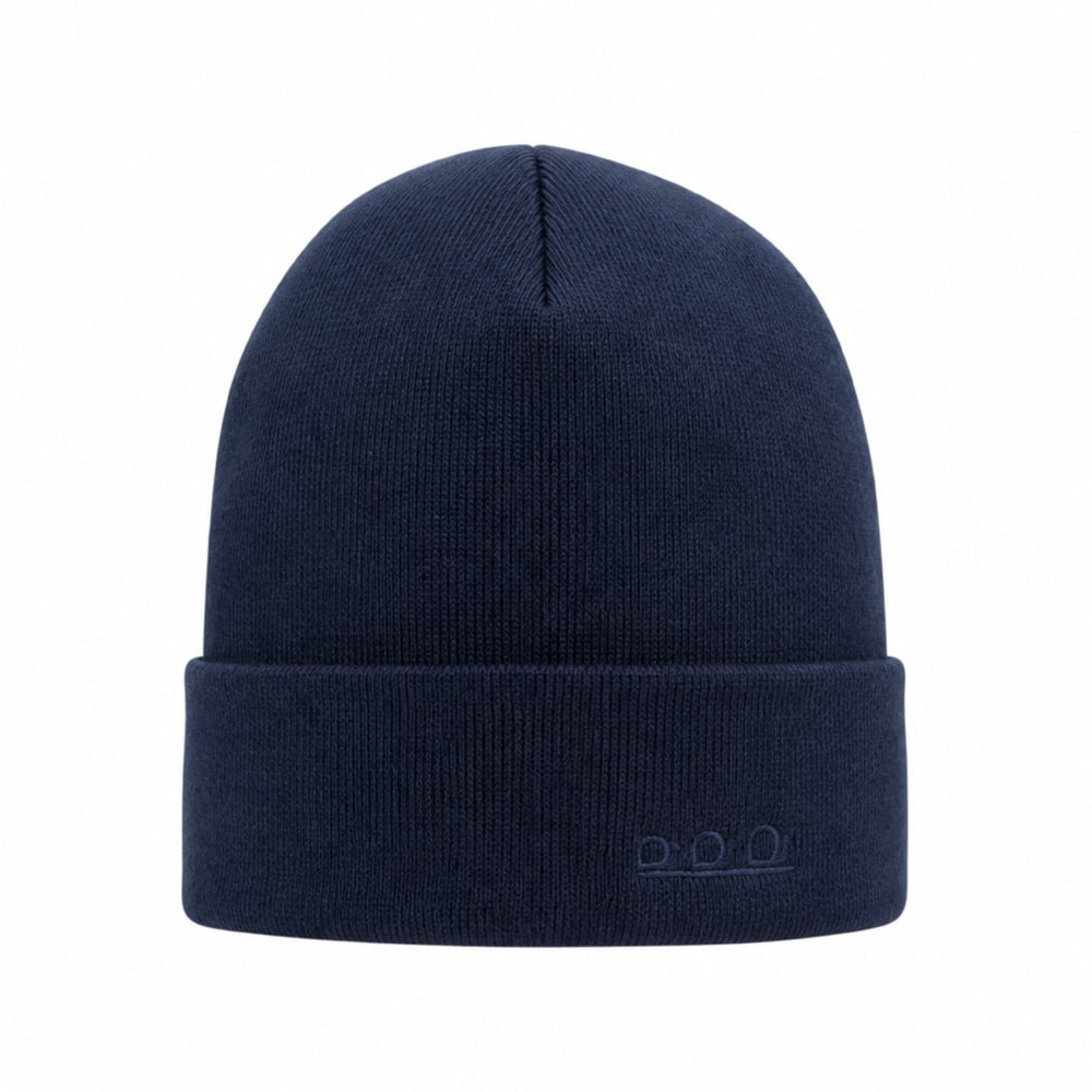 ORTLES Unisex Stickad Mössa Midnight Blue Made in Italy K5001CX