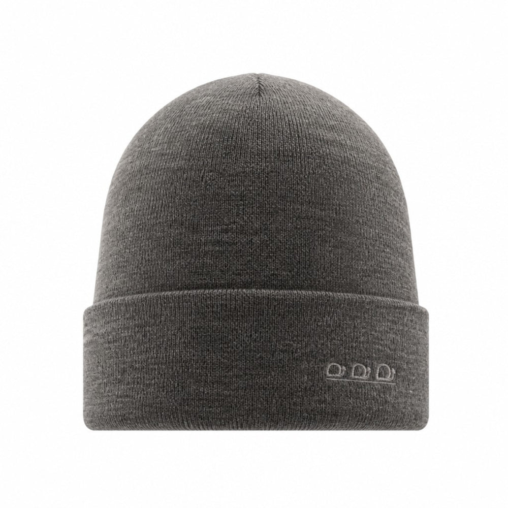 ORTLES Unisex Knit Beanie Made in Italy Melange Grey Acrylic