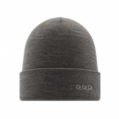 ORTLES Unisex Knit Beanie Made in Italy Melange Grey Acrylic