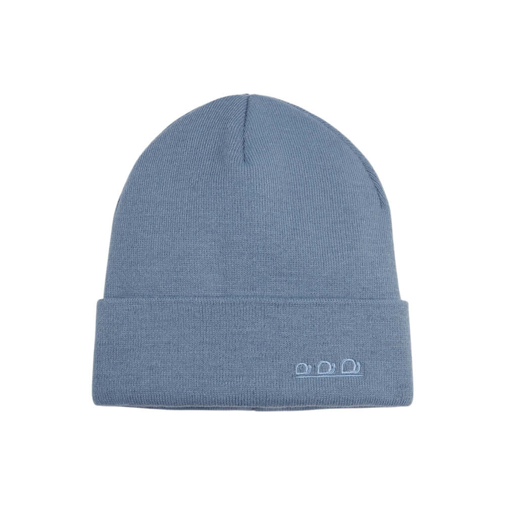 ORTLES Unisex Stickad MÖssa Made in Italy Air Force Blue Knit finns hos Aktivcamping