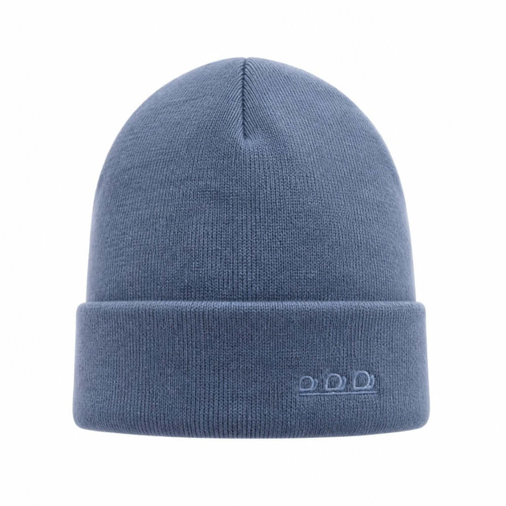 ORTLES Unisex Stickad MÖssa Made in Italy Air Force Blue Knit finns hos Aktivcamping