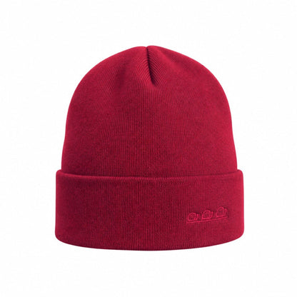 Ortles Unisex Stickad Mössa Made in Italy Bordeaux Varm Trendig