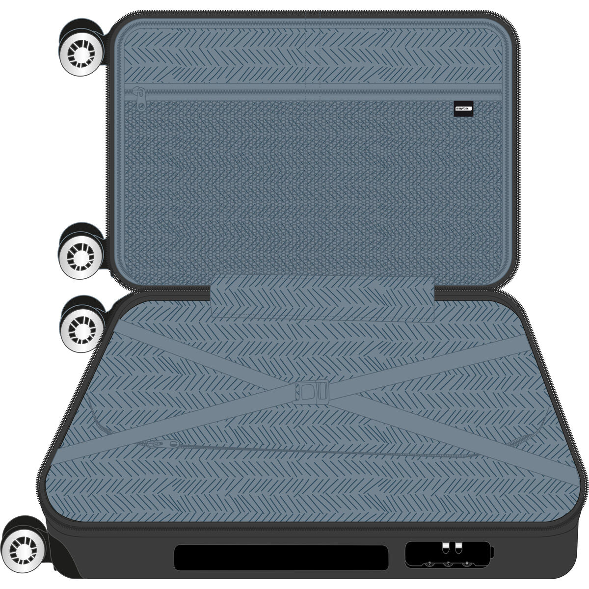 Kabinväska Safta Mörkgrå 20'' 34,5 x 55 x 20 cm finns hos Aktivcamping
