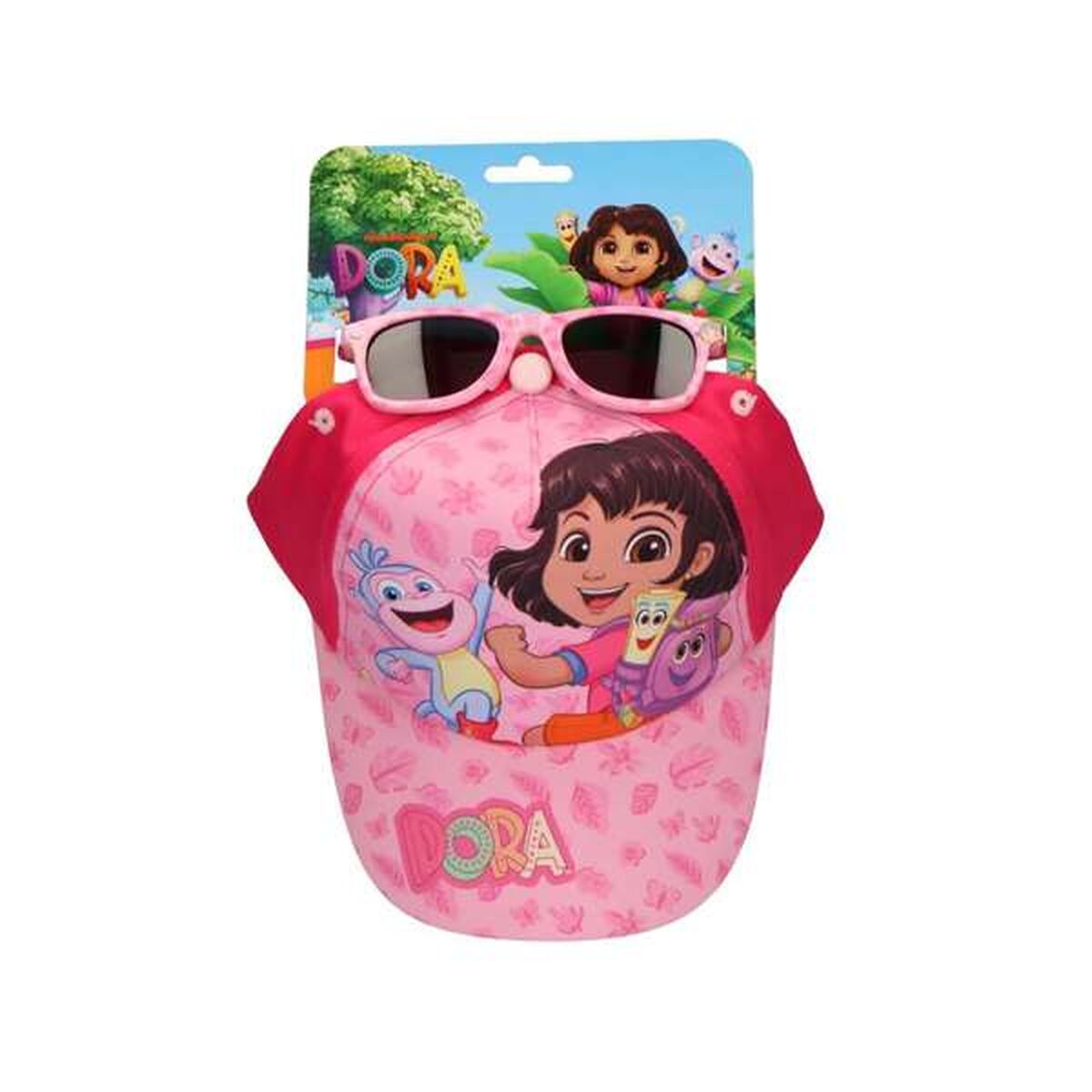 Keps och solglasögon set Dora The Explorer Rosa - finns hos Aktivcamping