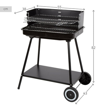 Kolgrill Aktive Rostfritt stål Stål 55 x 82 x 43 cm finns hos Aktivcamping
