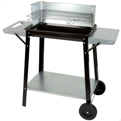 Kolgrill med hjul Aktive Emaljerad metall 90 x 85 x 32 cm finns hos Aktivcamping