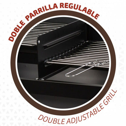 Kolgrill med hjul Aktive Plast Emaljerad metall 97 x 96 x 42 cm Svart finns hos Aktivcamping
