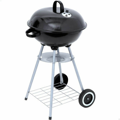Kolgrill med hjul Aktive Rund Svart Med lock finns hos Aktivcamping