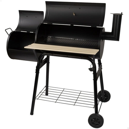 Kolgrill med hjul Aktive Stål Plast Emaljerad metall 106 x 106 x 61 cm Svart finns hos Aktivcamping