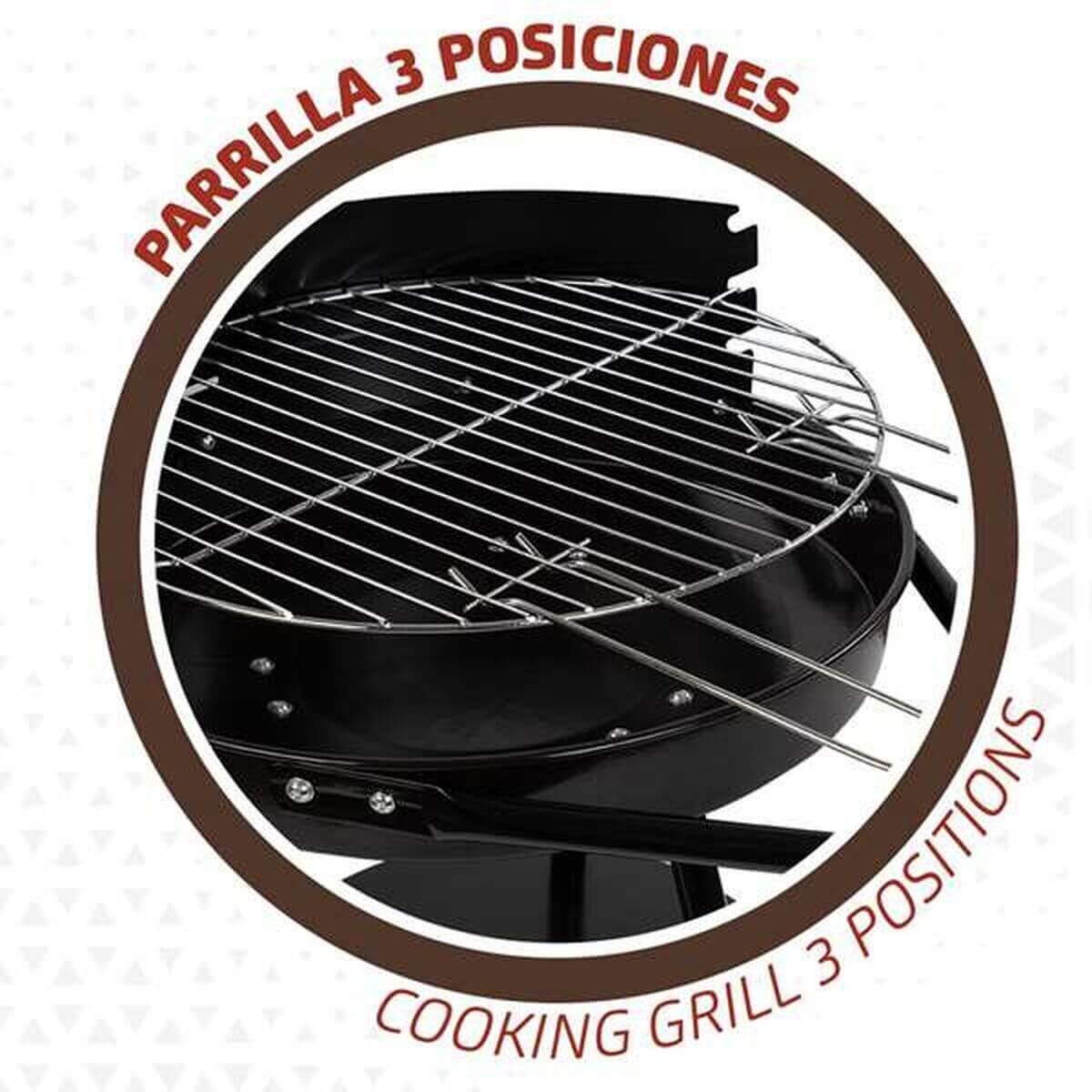 Kolgrill med hjul Aktive Svart finns hos Aktivcamping