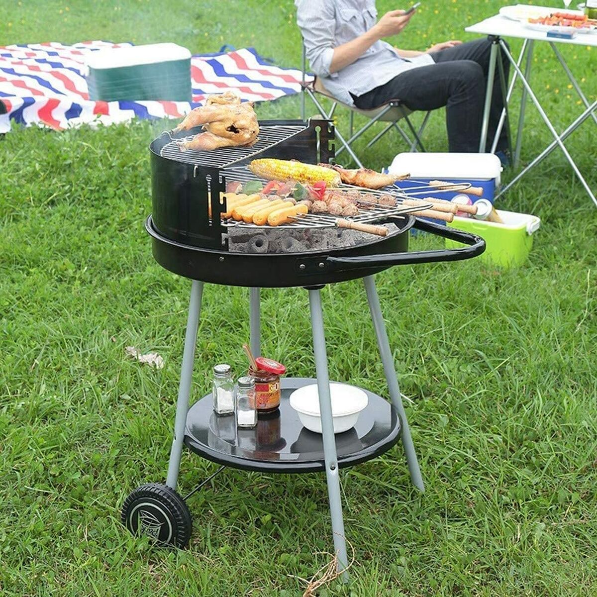 Kolgrill med hjul Grill Svart Ø 51 cm finns hos Aktivcamping