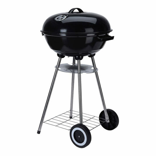 Kolgrill med hjul Svart Emaljerat stål Rund finns hos Aktivcamping
