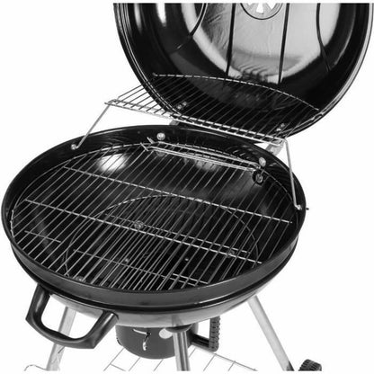 Kolgrill med lock och hjul Fieldmann FZG 1004 Svart Rund finns hos Aktivcamping