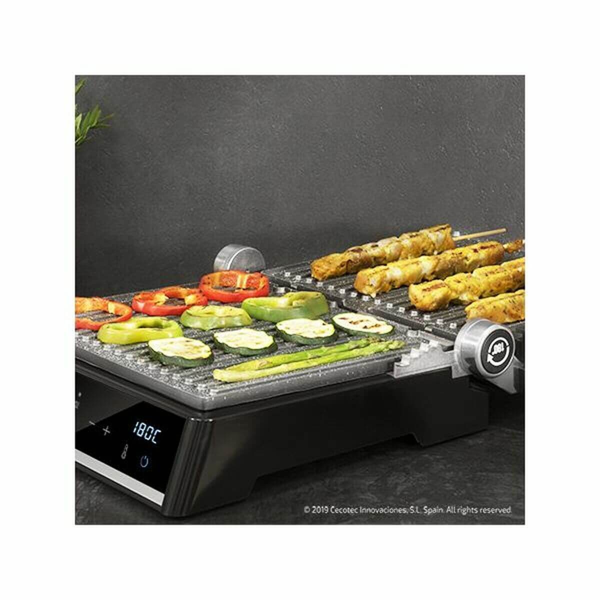 Kontaktgrill Cecotec Rock'nGrill Smart 2000W Svart - finns hos Aktivcamping