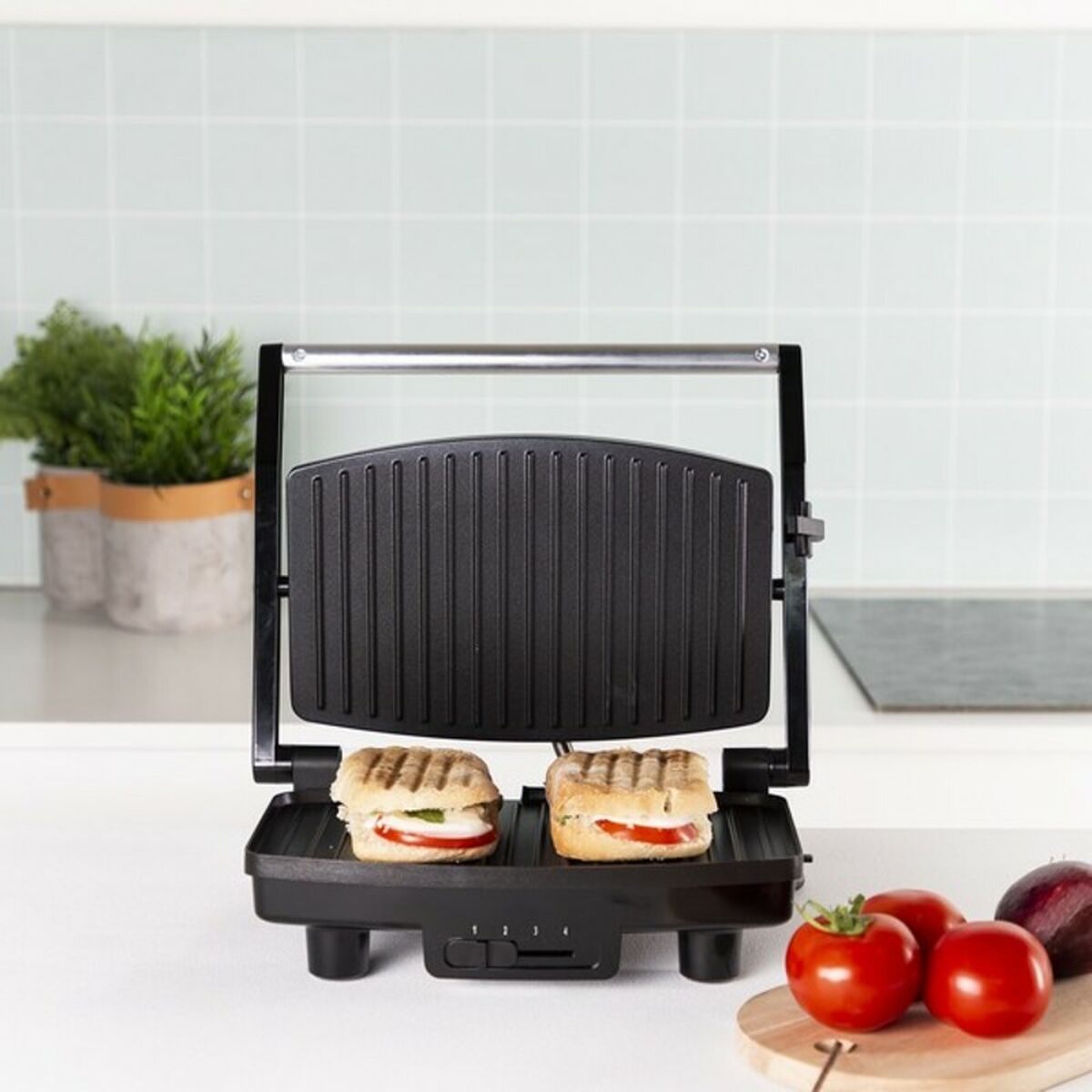 Kontaktgrill Tristar GR-2856 1000W Svart Stål 28 x 19 cm - finns hos Aktivcamping