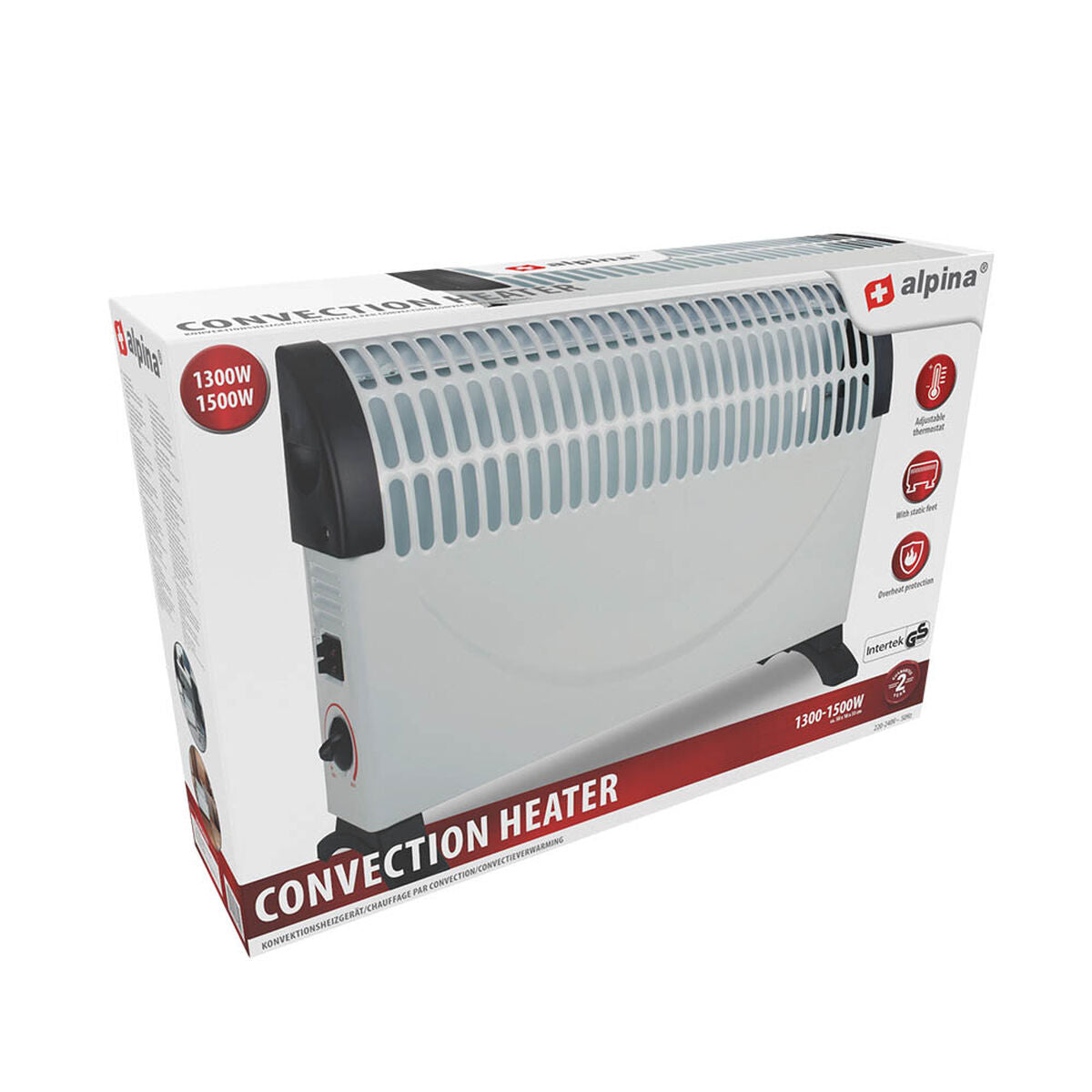 Konvektionselement Alpina 1500 W finns hos Aktivcamping