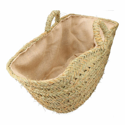 Korg för ved EDM Espartogräs 60 x 35 x 45 cm 60 x 45 x 35 cm Oval finns hos Aktivcamping