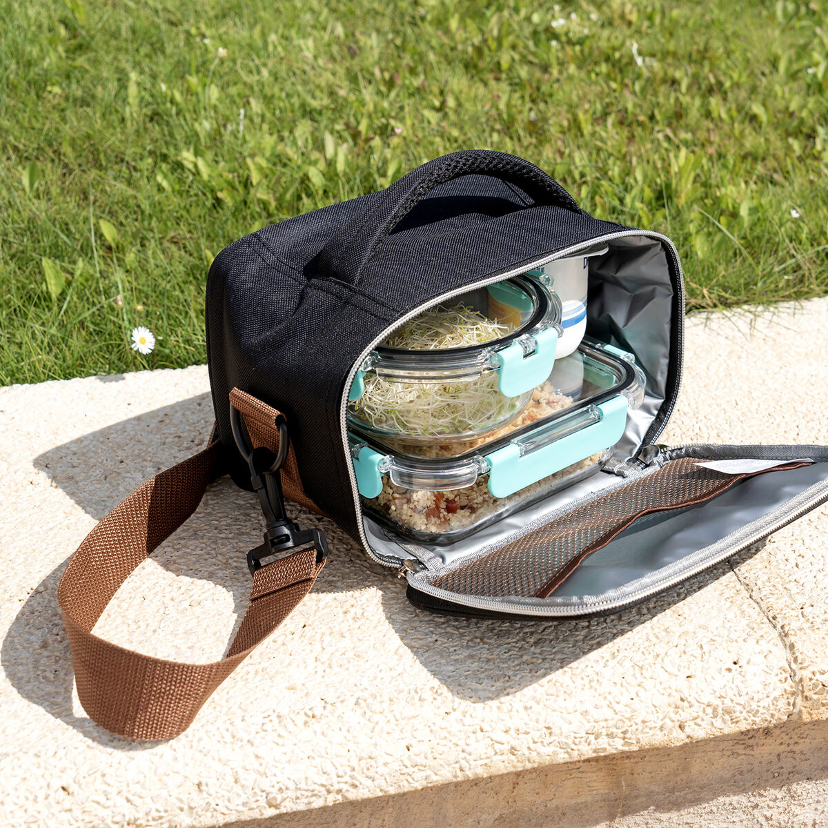 Kylväska Quid Dynamic Lunchlåda Svart 21 x 14 x 14 cm finns hos Aktivcamping