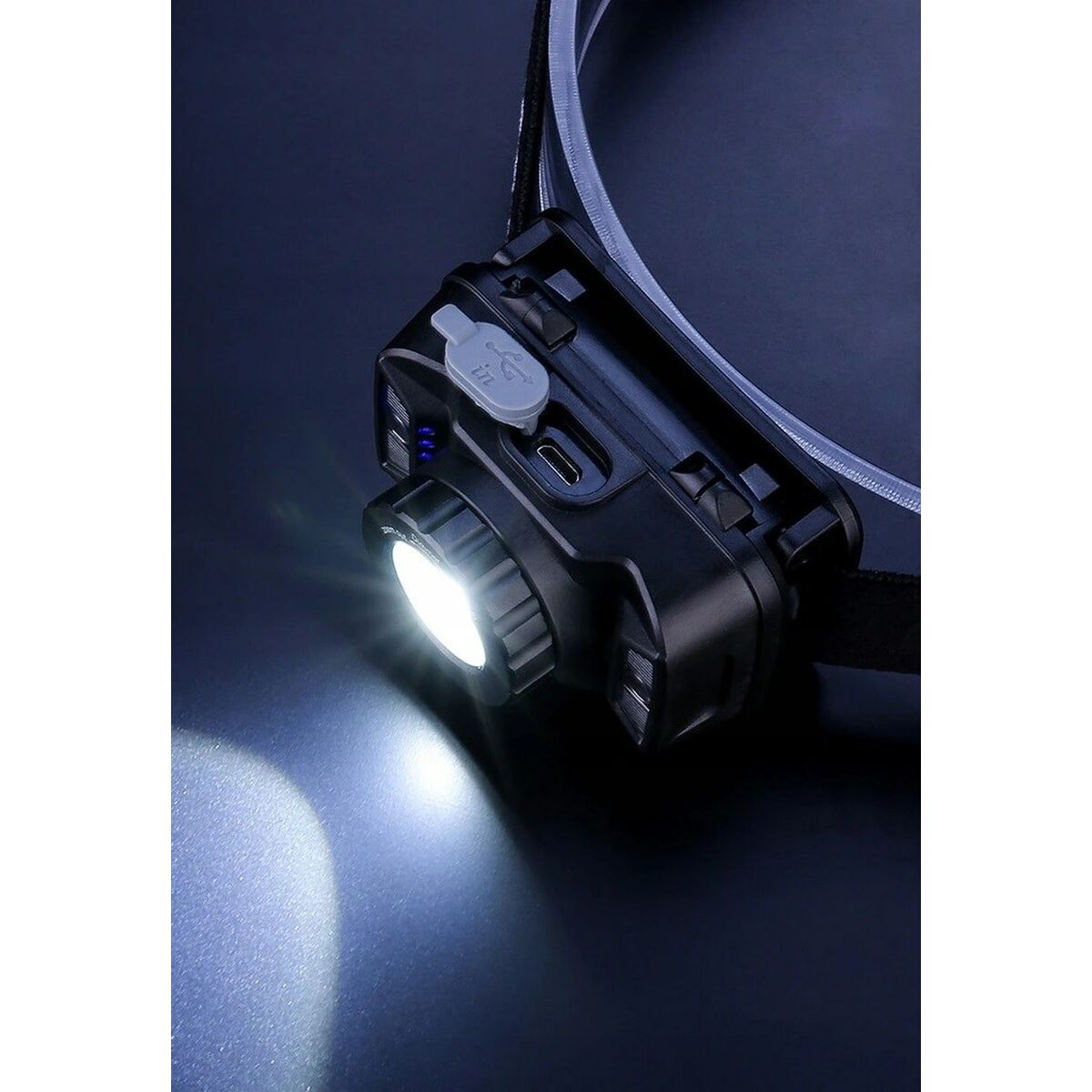 LED-lampa för huvudet Libox LB0106 Vit Svart 250 Lm finns hos Aktivcamping