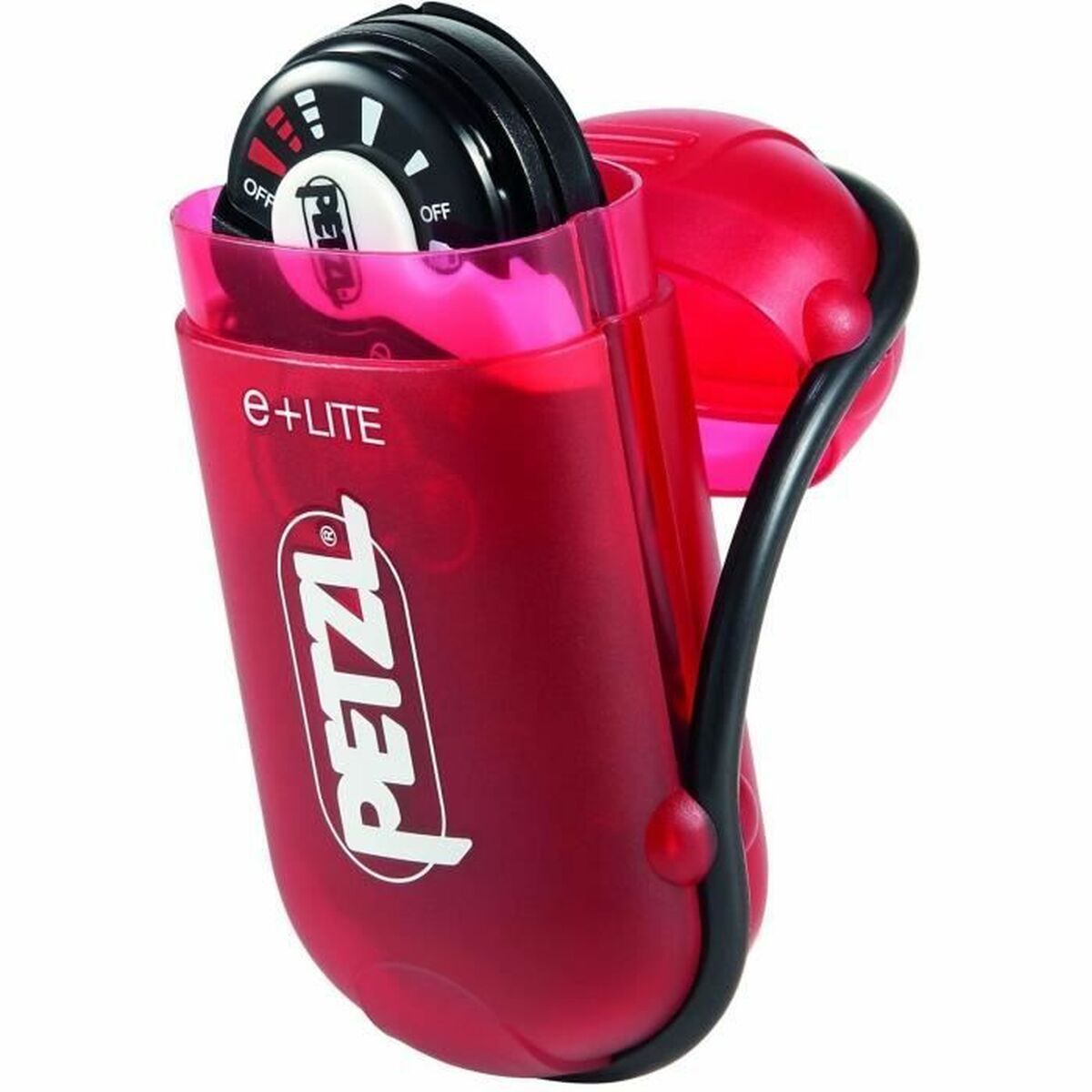 LED-lampa för huvudet Petzl E02 Svart Svart/Vit (1 antal) finns hos Aktivcamping